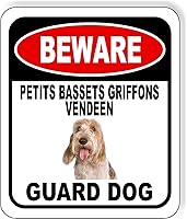 Vista 9 de BEWARE BASSETT HOUND GUARD DOG - Letrero compuesto de aluminio para exteriores, 8.5 x 10 pulgadas