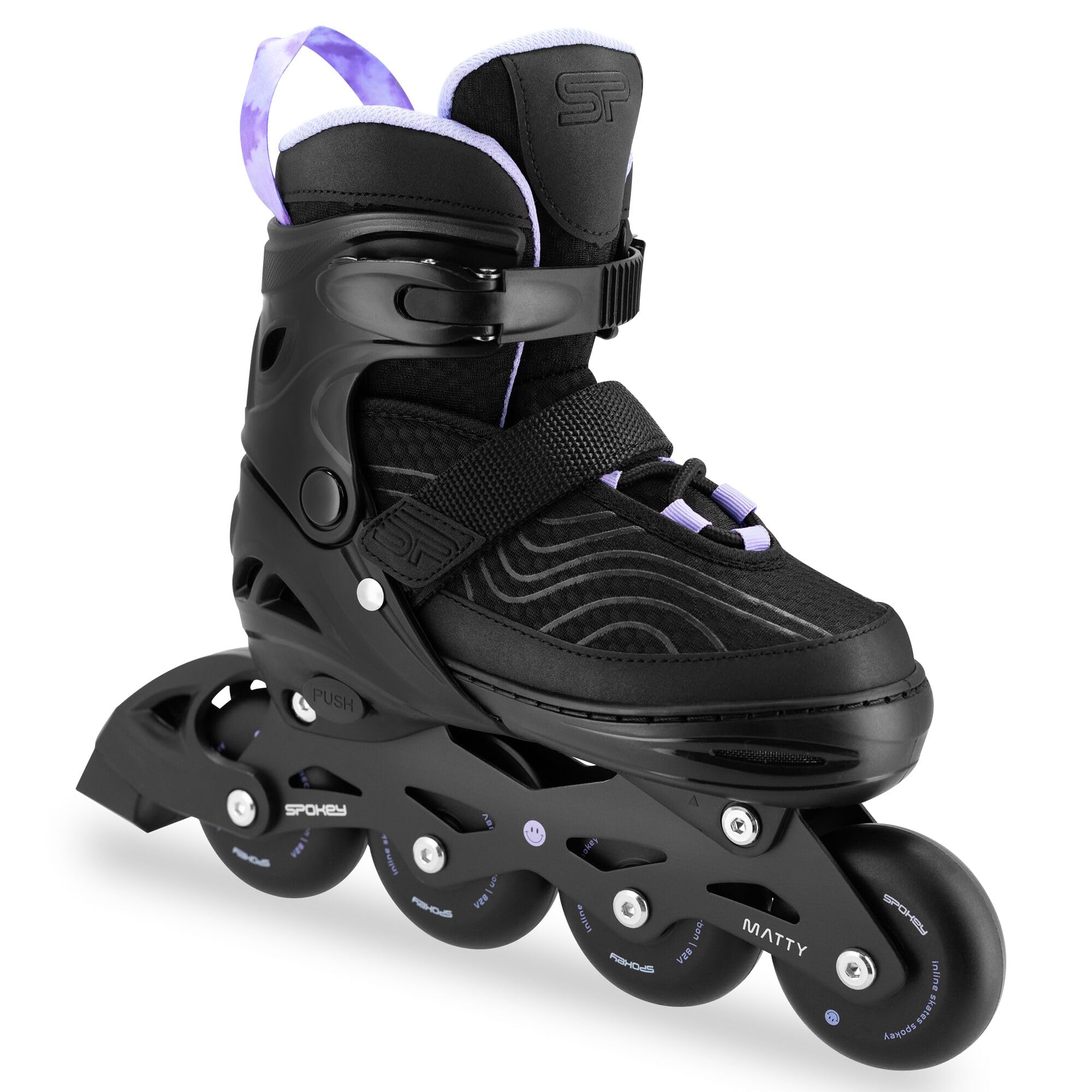 SPOKEY Matty Rollers en ligne réglables pour femme | Roulements ABEC-7 | Patins à roulettes réglables pour adultes et adolescents | Tailles : 35-38, 39-42