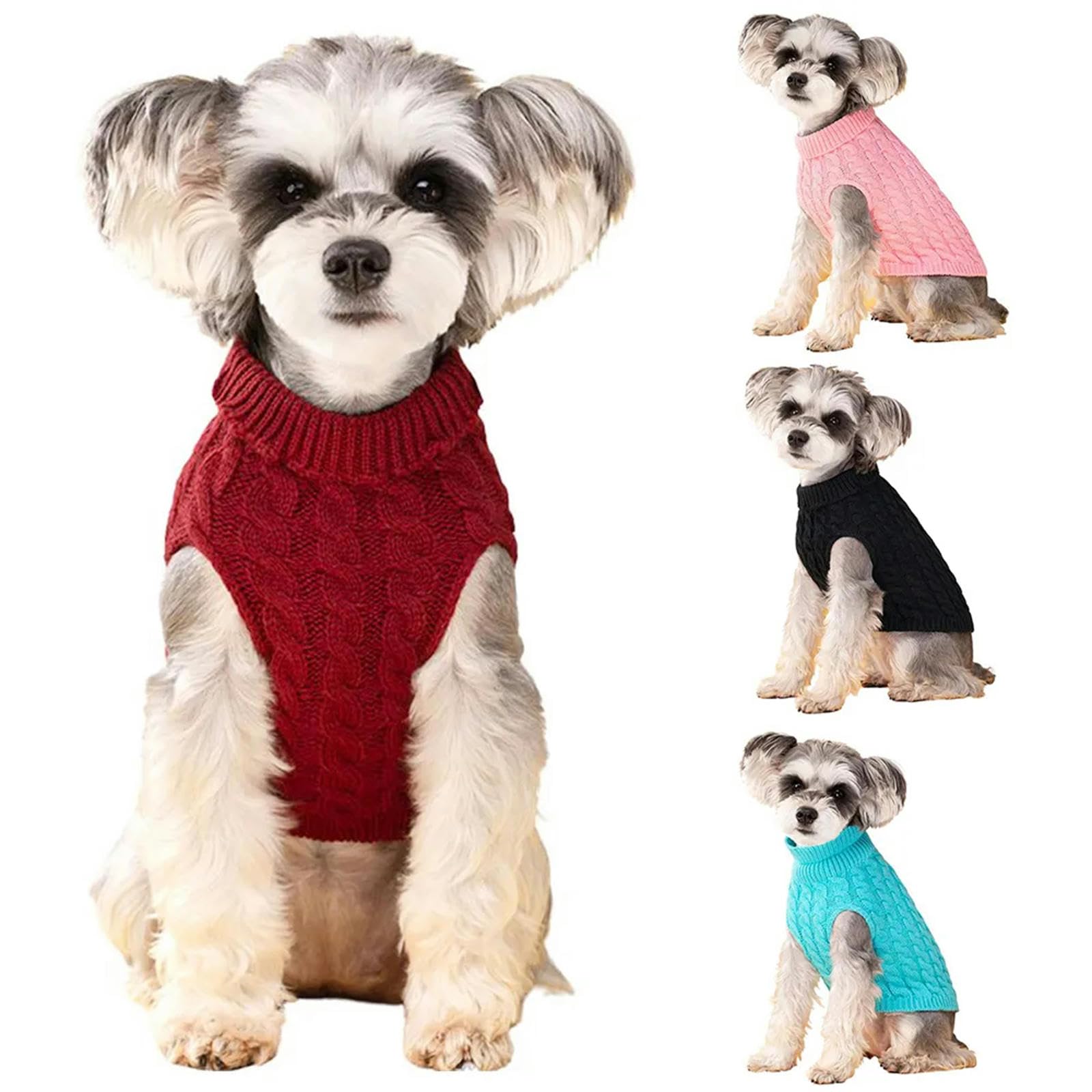 Regenmantel Hund Hundepullover Für Kleine Hunde Welpe Kleidung Winter Warmer Rollkragenpullover Schnauzer Chihuahua Mops Kostüm
