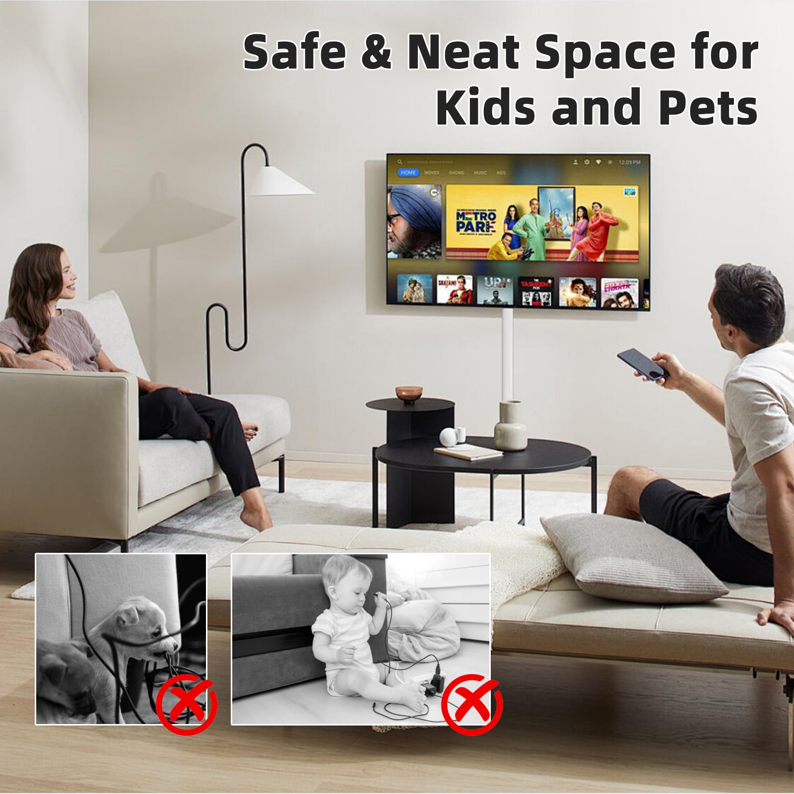300CM White Silicone Cable Trunking,Cable Tidy Hider for 2-3 Cords,Extension Cord Covers for Wires on Wall,Soft Cord Hider for Wall Mount TV,Cable Management under Desk,Cable Raceway Home&Office Trim - Image 4