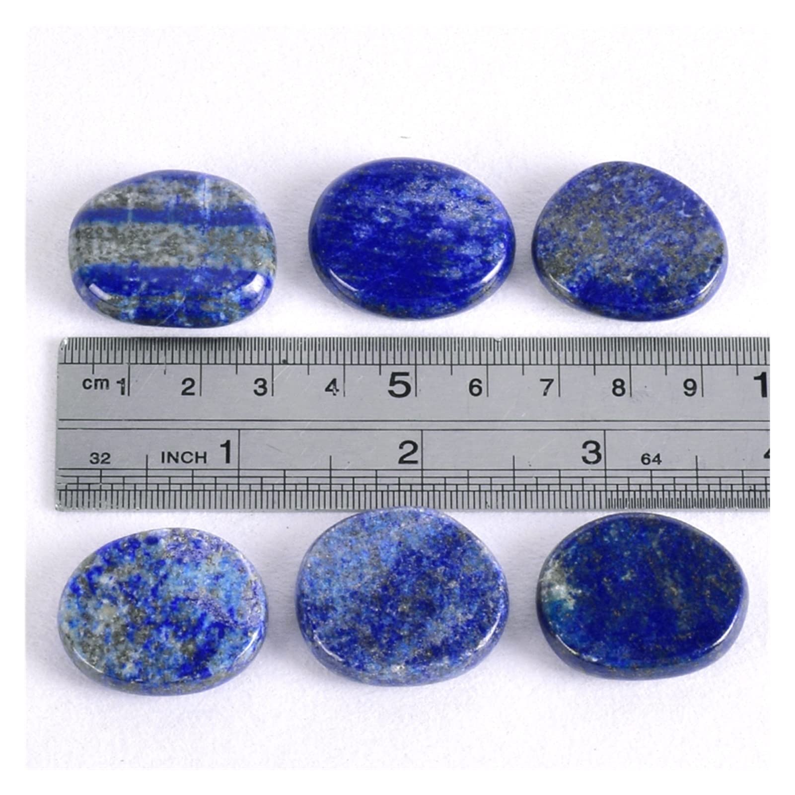 Juego de Naturales, Piedra de Palma preocupante, 30 * 25 * 6 MM, Cristal de Cuarzo, Rebanada de Pulido, energía Espiritual decoración de la habitación (Color : Chakra Set)