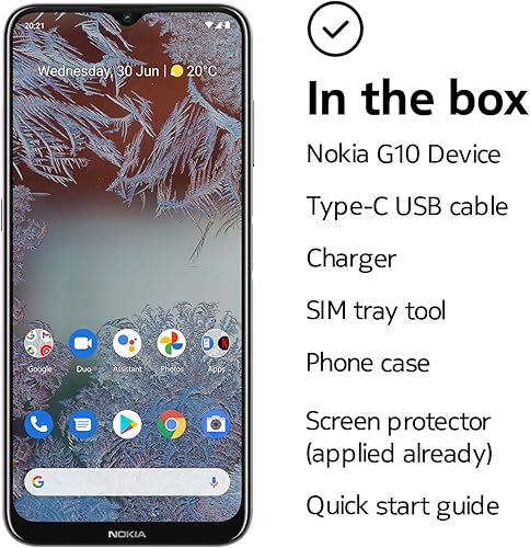 Miniatura 2 de Nokia G10 | Android 13 | Smartphone GSM desbloqueado | Batería de 3 días | 3 GB de RAM | 64 GB de almacenamiento | Pantalla de 6.52 pulgadas |
