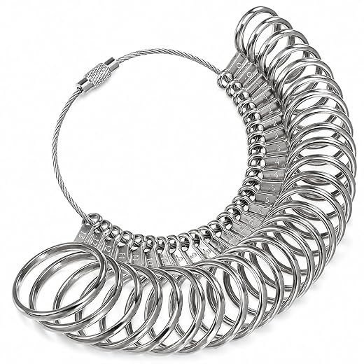 Professional Ring Gauge with 27 Sizes
