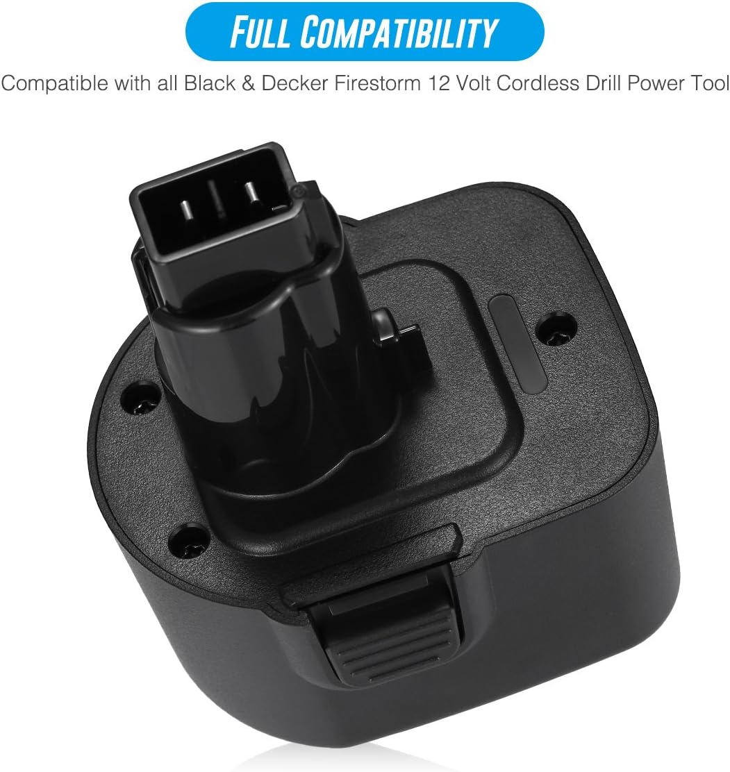 Powerextra 12V 3.0Ah Replacement Battery for Black & Decker PS130 Firestorm 12-Volt Pod Style Battery 1 Pack