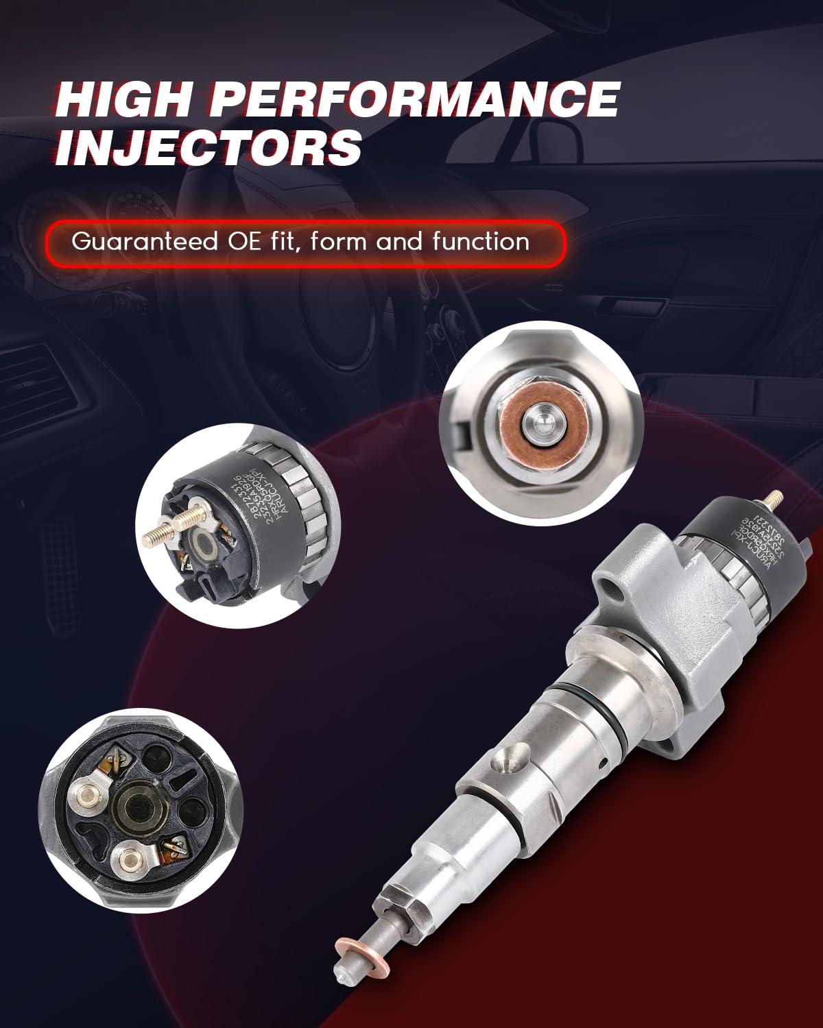 Amazon.com: ANGLEWIDE 1Pcs Fuel Injectors Fit for Automotive 8.9L 