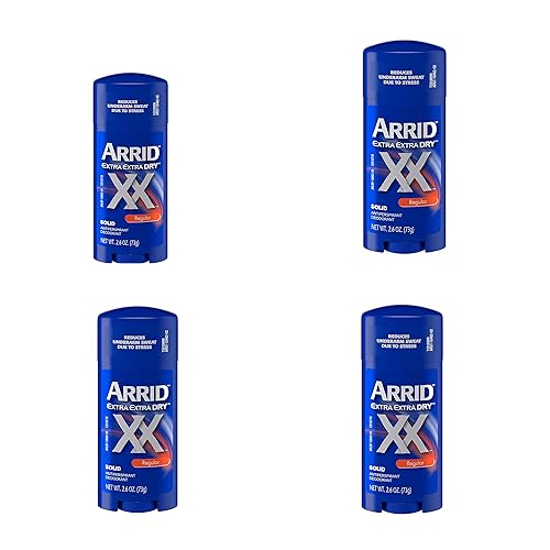 Arrid XX Extra Dry Antitranspirante Desodorante SĂłlido Regular - 2.6 onzas, paquete de 4 Arrid XX Extra Dry Antitranspirante Desodorante SĂłlido Regular - 2.6 onzas, paquete de 4