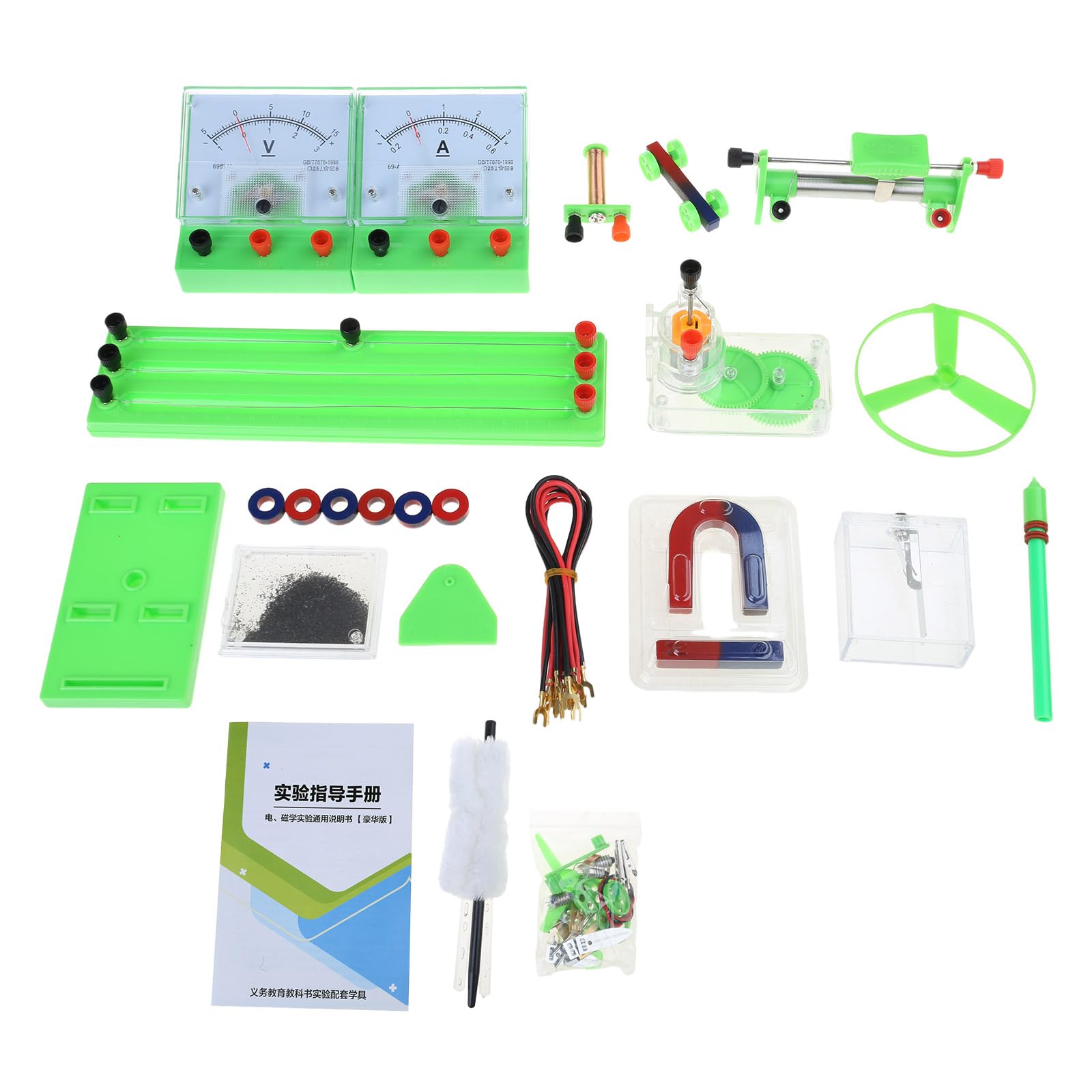 Juego de aparatos de experimento, caja de equipo de laboratorio de ciencias, equipo para niños, experimentos eléctricos