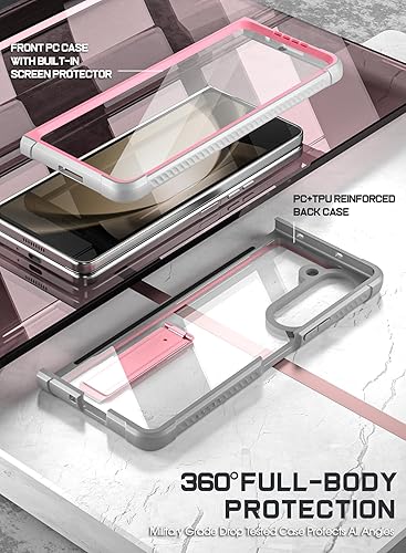 Miniatura 10 de Poetic Guardian - Funda para Samsung Galaxy Z Fold 5 de 7.6 pulgadas, con función atril, protección de grado mil, ultrafina, híbrida de cuerpo