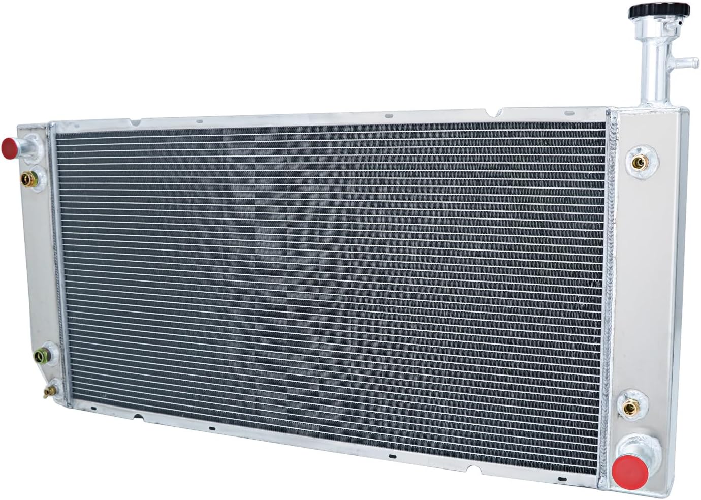 GMC Savana 2500 Radiator, GMC Savana 3500 Radiator, Chevy Express 2500 Radiator, Chevy Express 3500 Radiator, Aluminum Radiator for 2004-2016 Chevy Express/GMC Savana 2500 3500 4500 V8, 4 Row Cores