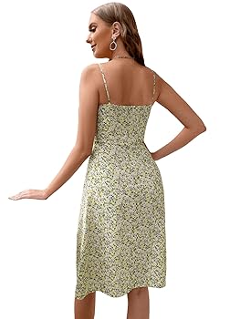 ワンピース herlipto Floral Pleated Satin Cami Dress Floral Pleated Satin Cami Dress
