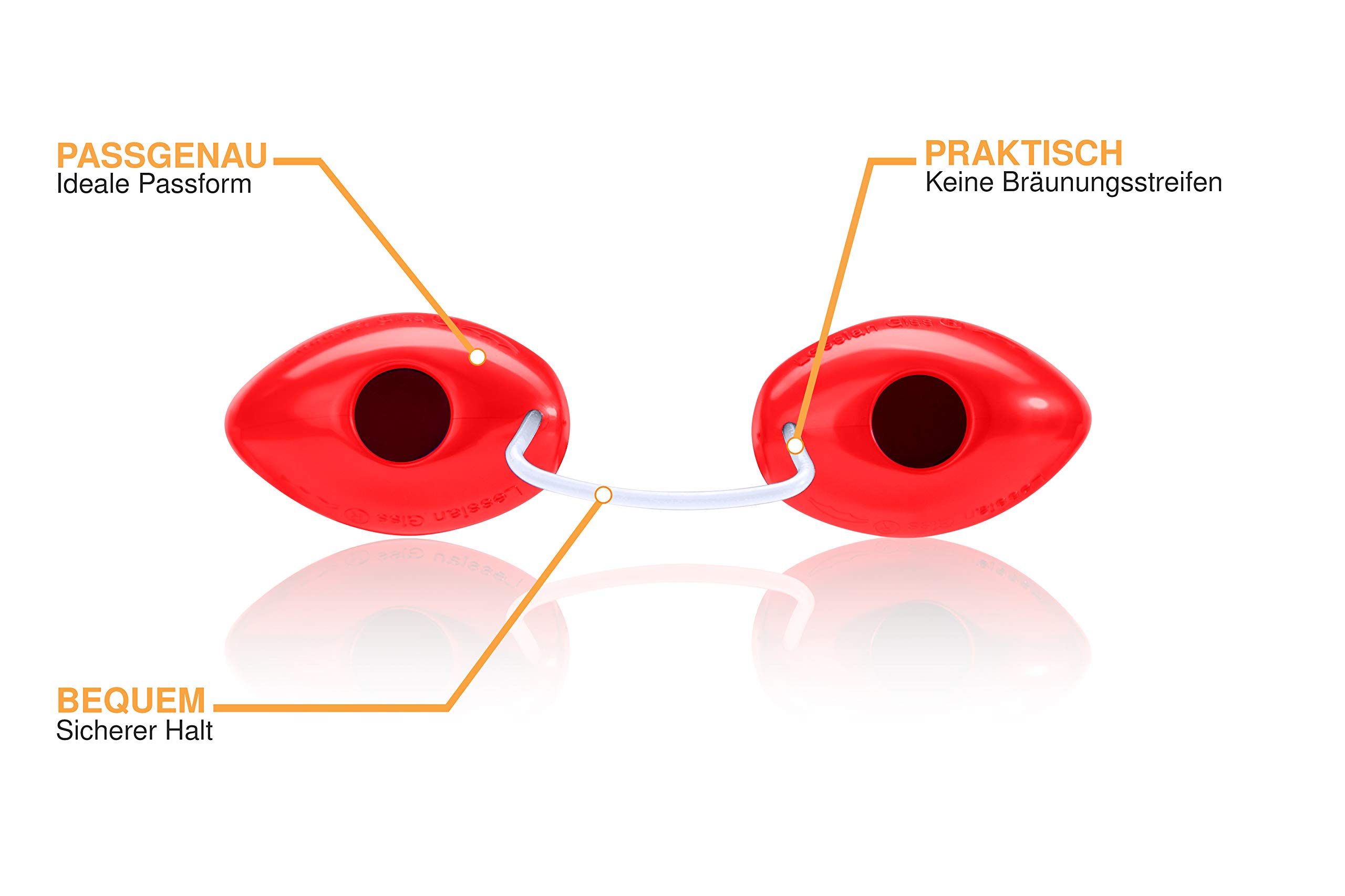 Gafas protectoras premium para solarium, concepto mejorado [2024], incluye libro electrónico y caja de almacenamiento, gafas de protección UV para tomar el sol EN170..