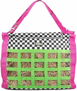 Jeffers Expression Extend Feed Hay Bag for Livestock – Durable 600D Waterproof Hay Feeder for Horse, Cattle, Goat, & Sheep, Top Loading Design w/Mesh Bottom, Farming Essentials, Skater Cowgirl