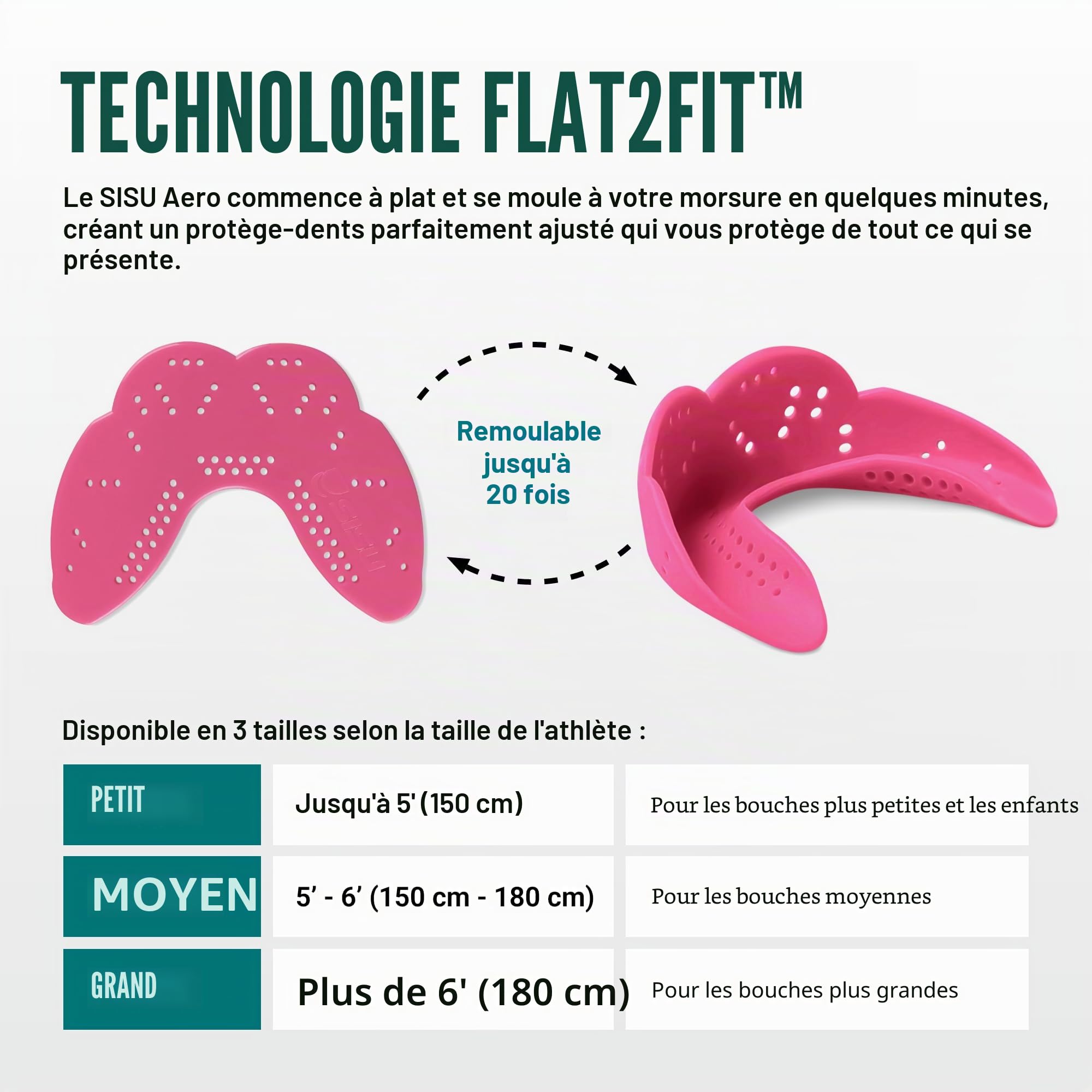 SISU Protège-Dents Aero 1,6 de, Mixte, Aero 1.6, Rose Vif