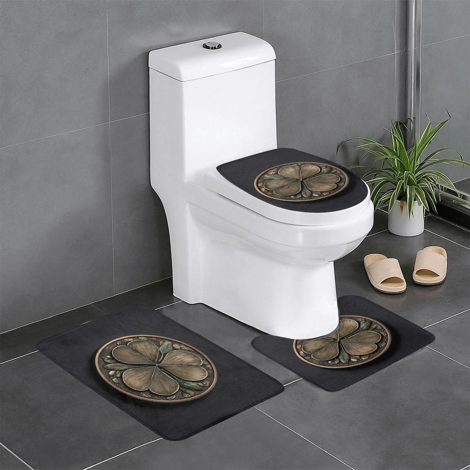 Tapis de bain antidérapants 3 pièces WHJDPP sécurité maximale et douceur