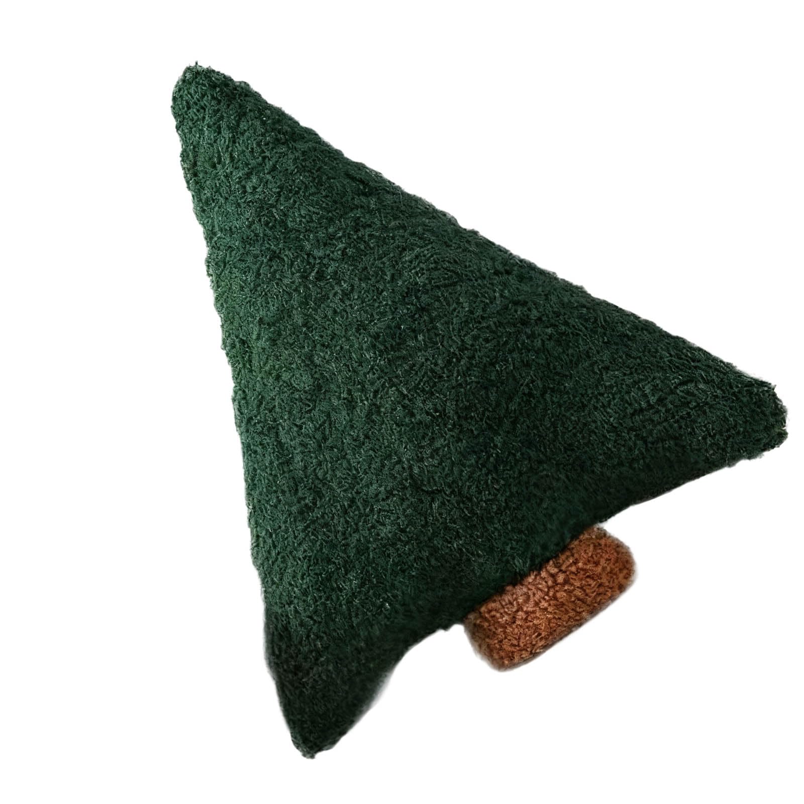 Kalttoy Decorative Christmas Tree Molded Pillow Smooth Fleece Substance Ideal for Holiday Deck Celebratory Fleece Throw Pillow