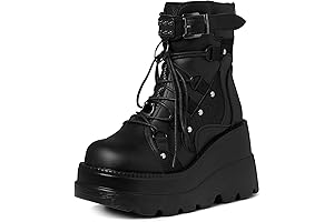 Dark Goth Platform Boots: A Symphony of Edgy Style