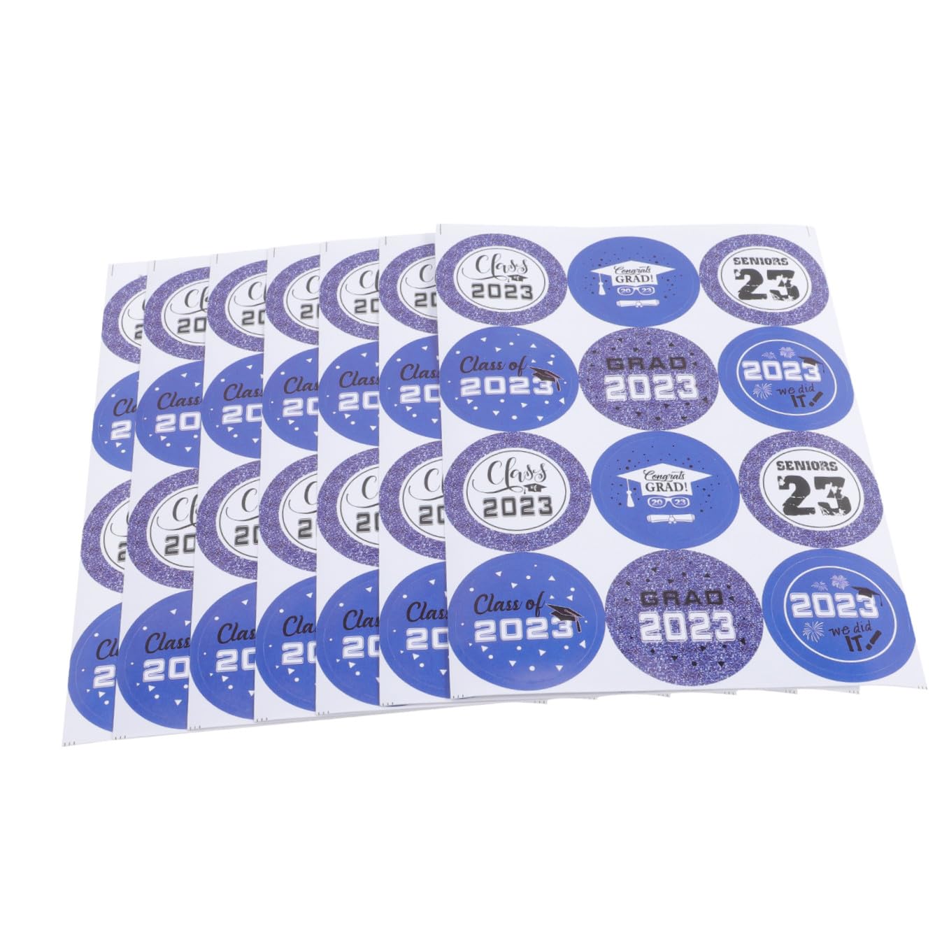 NUOBESTY 100pezzi Adesivi Graduazione Decorativi Per Scuola Etichette Adesive Per Festeggiamenti e Scrapbooking e Materiale Resistente e Facile Da Applicare