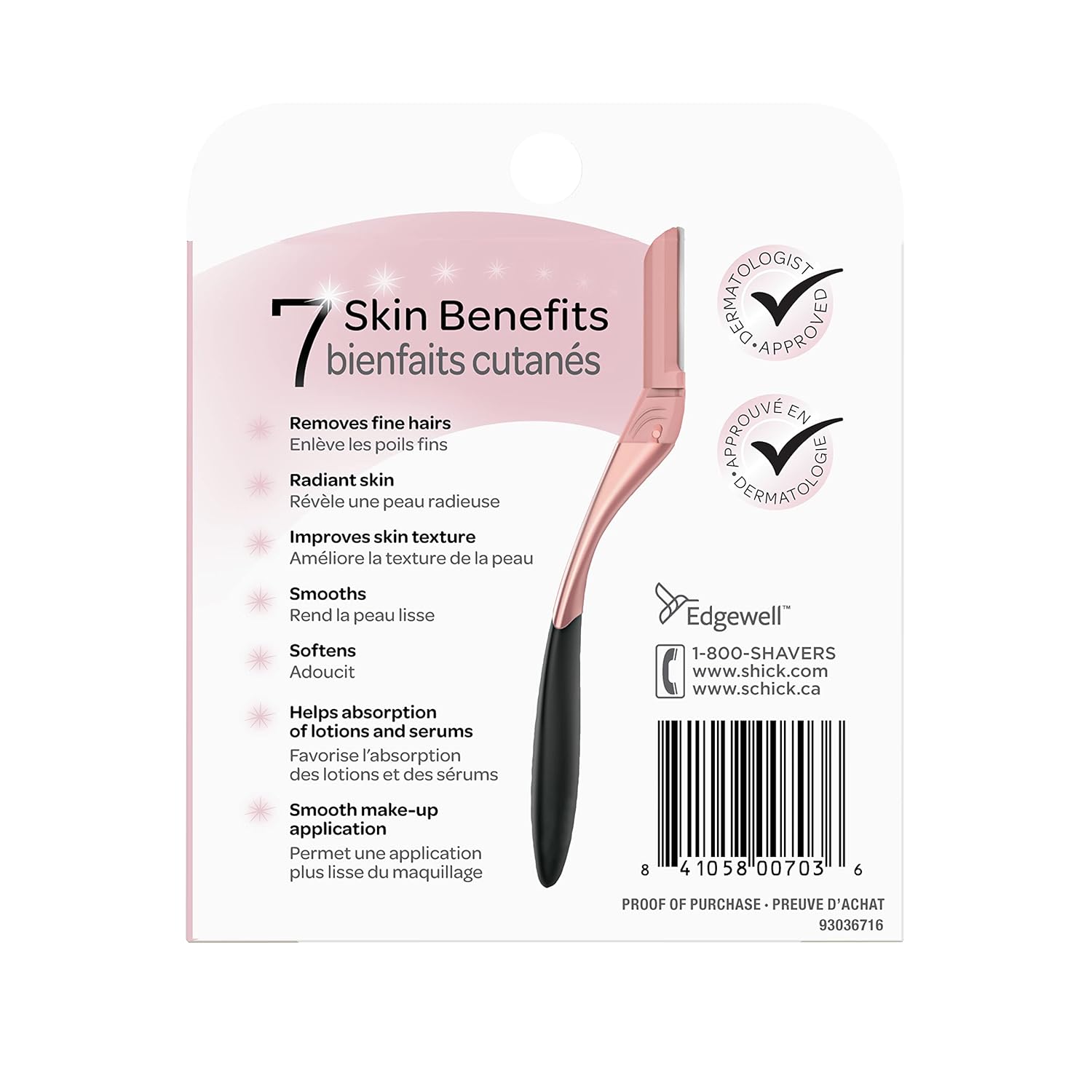 Schick Hydro Silk Dermaplaning Wand Refill Blades — Refills, 6 Professional Style
