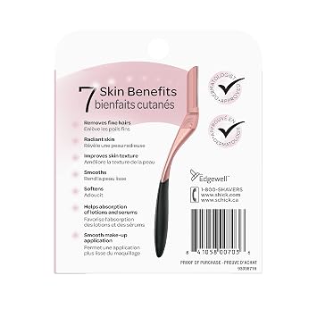 Schick Hydro Silk Dermaplaning Wand Refill Blades Refills, 6 Professional Style