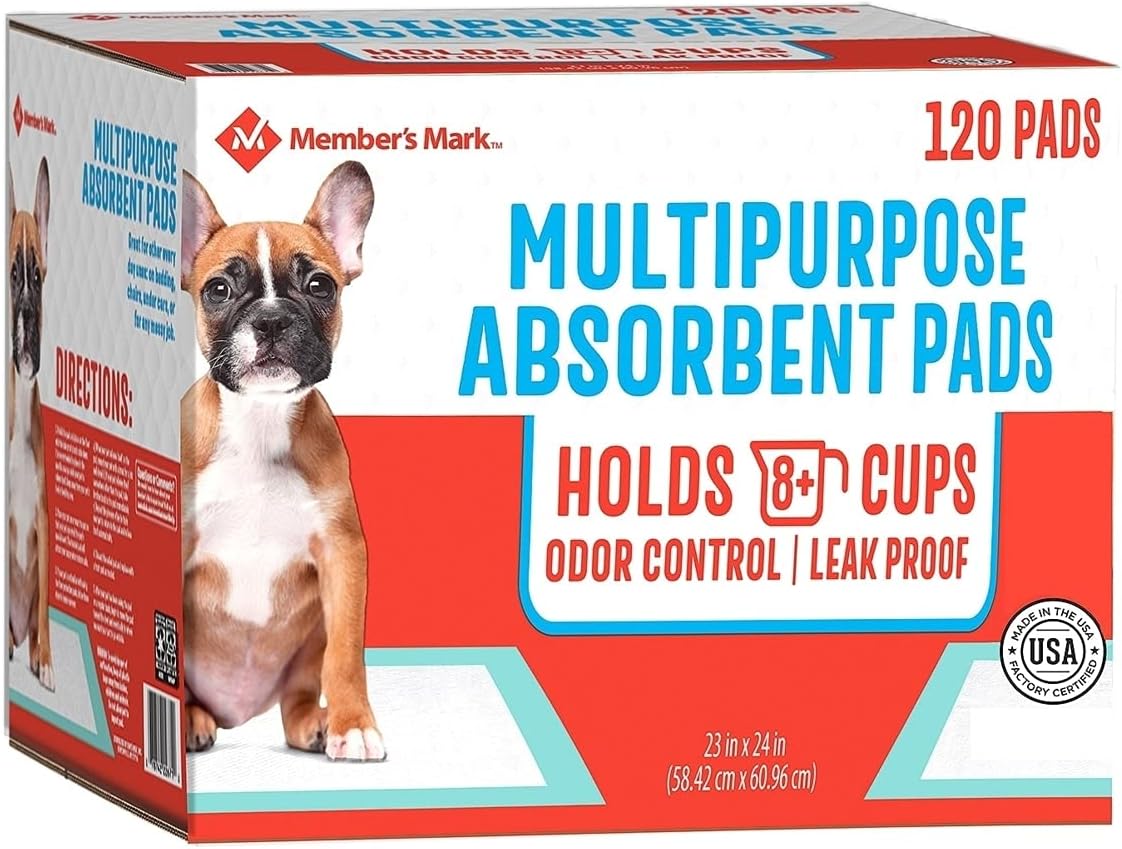 Member's Mark Pet Training Pads, 23" x 24" (120 ct.)
