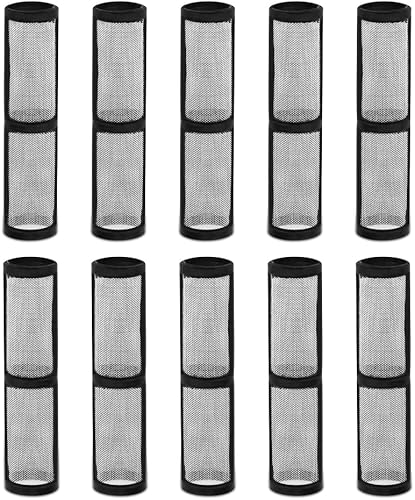 Filtro pulverizador de pintura sin aire 390 395 490 495 595 colector 60 malla 10 piezas compatible con Graco 246384 para pulverizadores de pintura