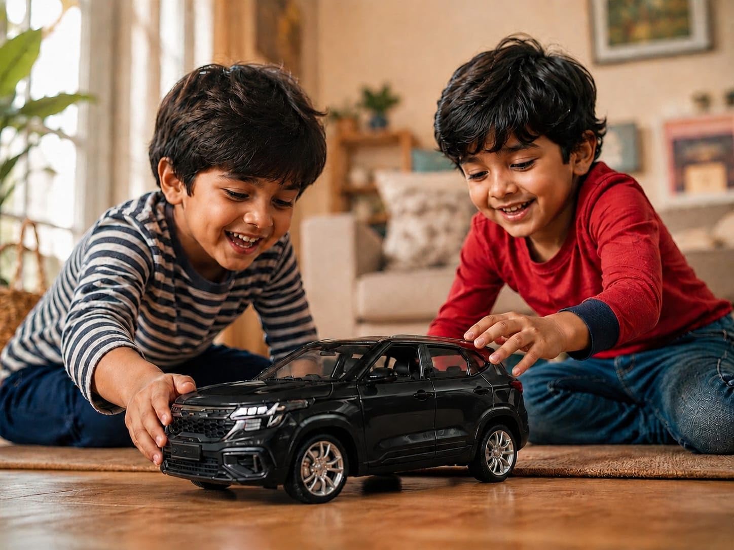 K.I.A seltos Toy for Kids| Pullback & go| with Openable Doors| (Black) — Amazon image 6