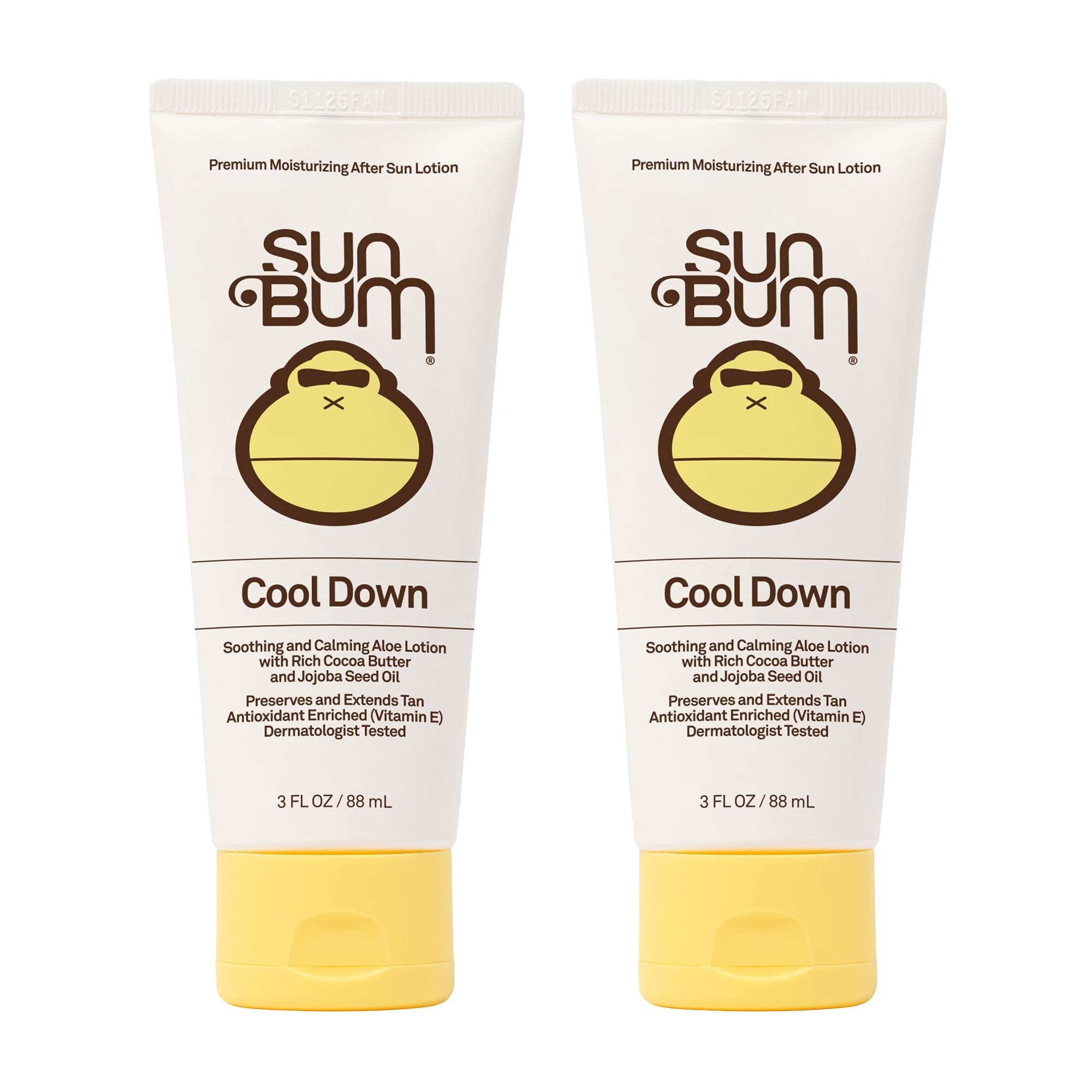 Cool Down Aloe Vera Lotion Vegan With Cocoa Butter To Soothe and Hydrate Sunburn 3 Ounce 2 Pack