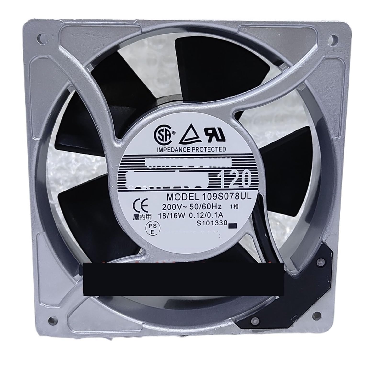 Lzikkgki One Color 109S078ul Ac 200V 0.12A 0.1A 120X120x38mm Cooling Fan