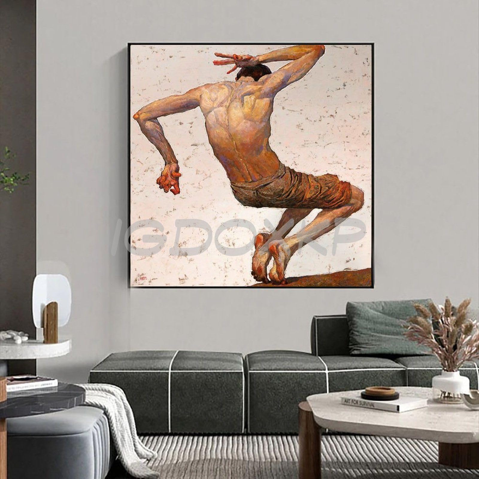 Artist Denis Sarazhin Painting Abstract Art Poster (4) Canvas
