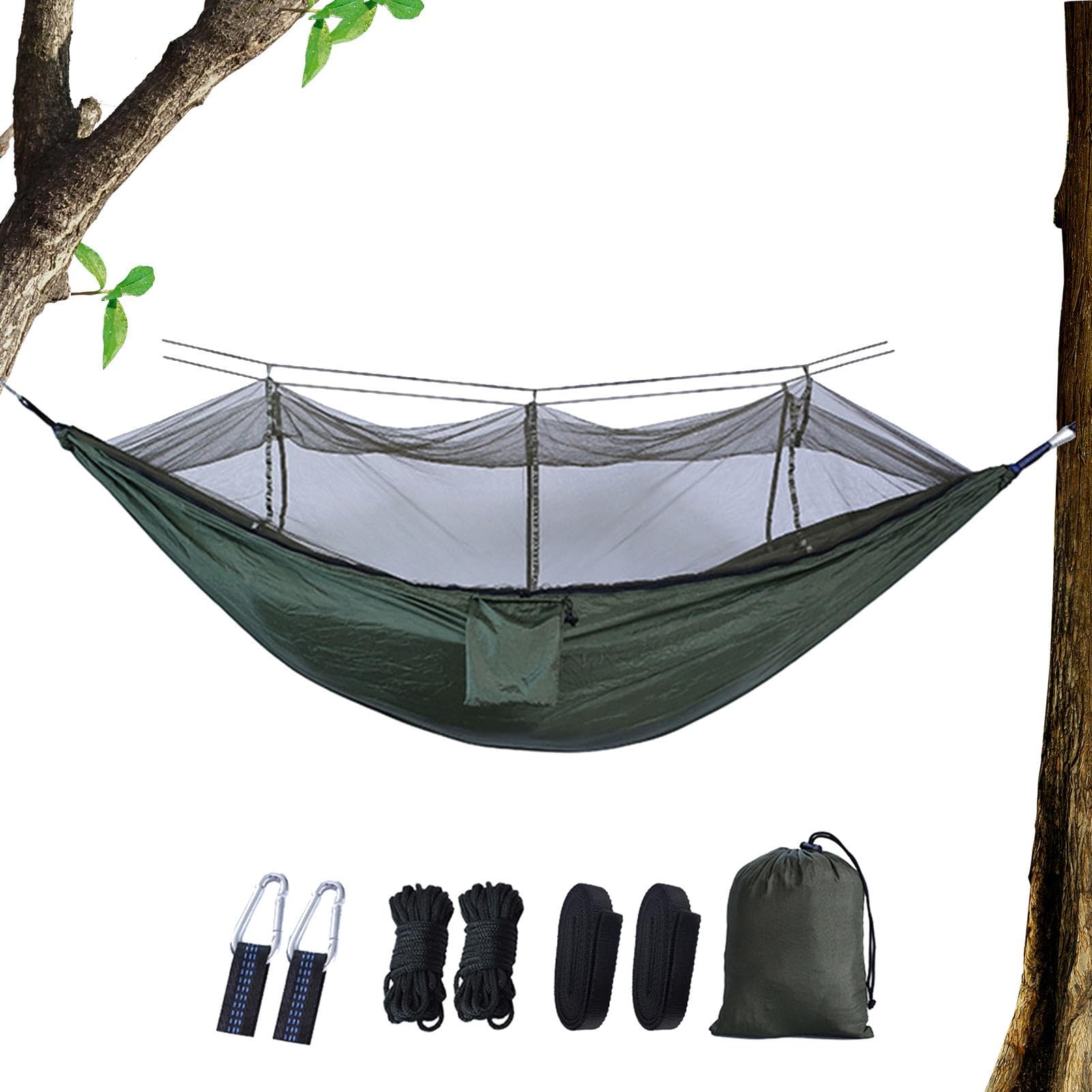 Hamac de camping complet pour randonnée et bivouac en forêt