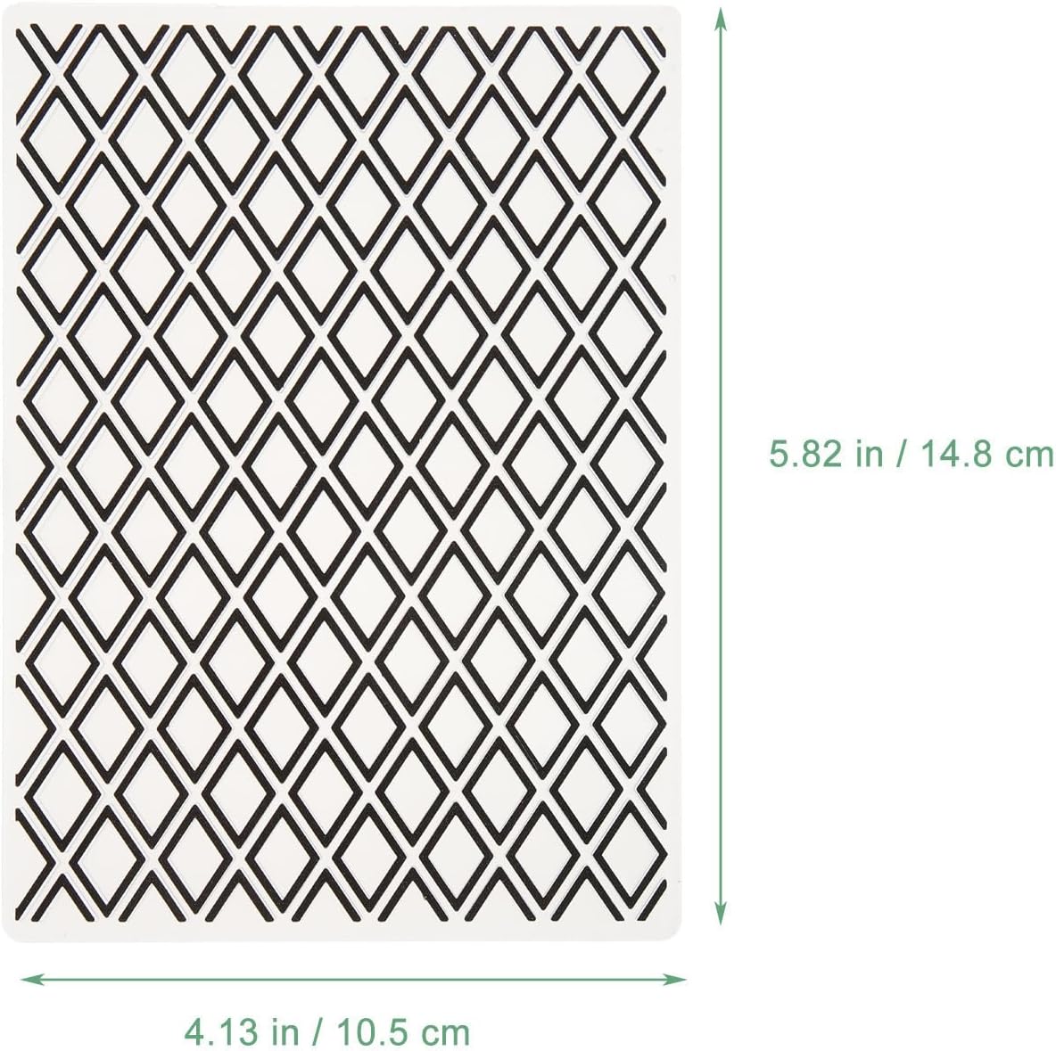 2 Pcs Plastic Diamond Embossing Folder Template for Card Making image 2