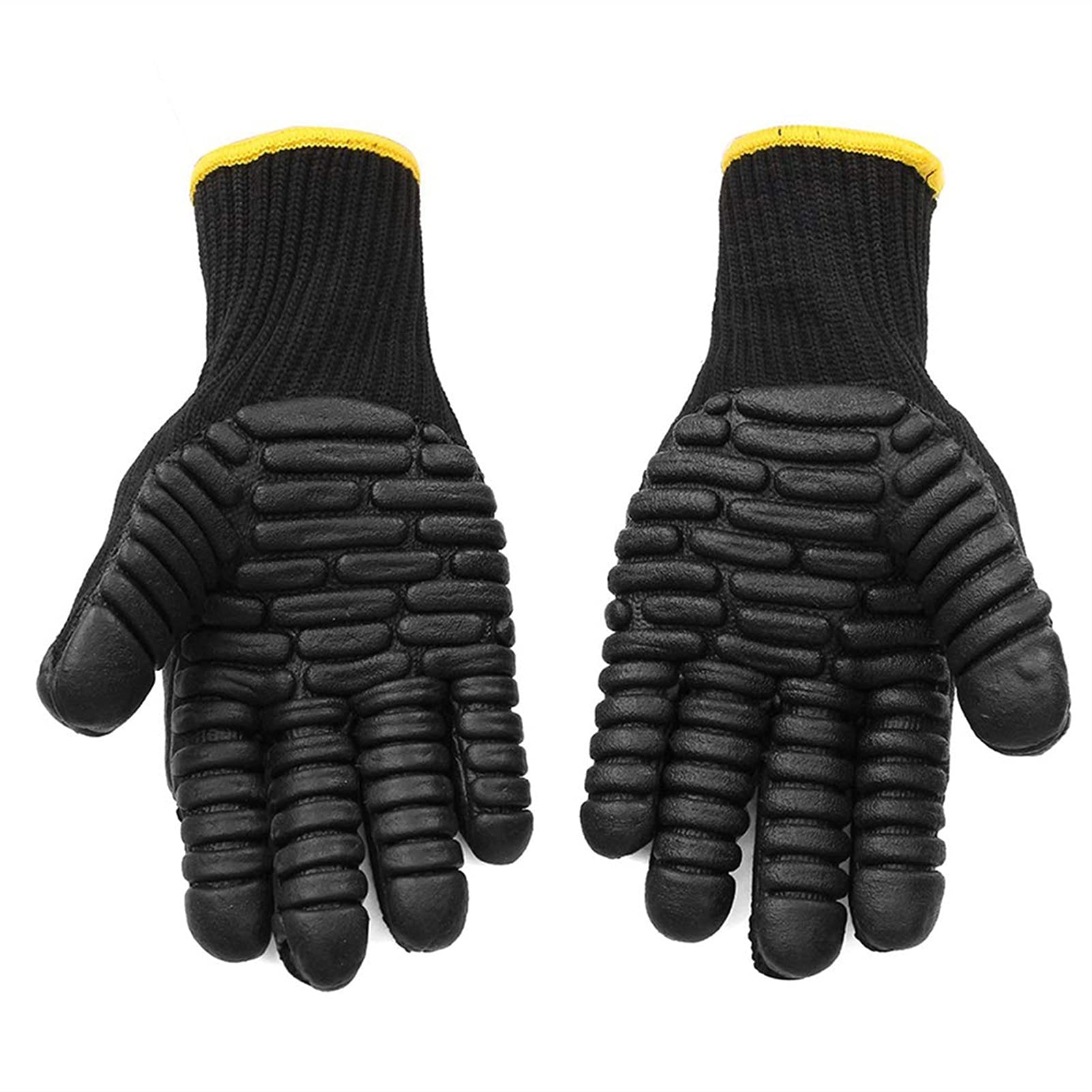 Gants de jardin 1 paire anti-vibration anti-vibration résiste à absorber la sécurité mécanique de protection des gants de protection en plein air gadgets de jardin gants en caoutchouc de jardin Gants