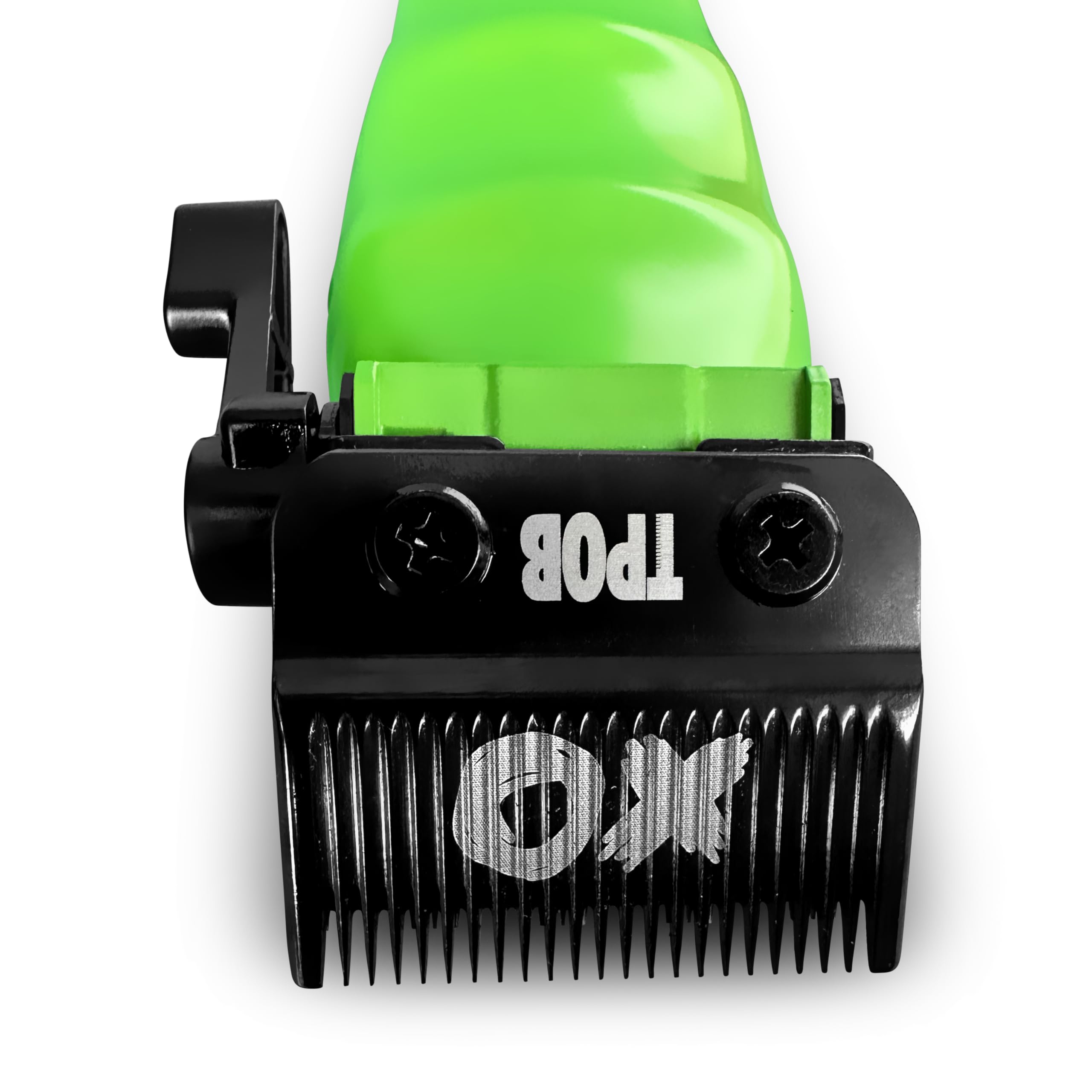 TPOB XO Cortapelos profesional sin escobillas de 7200 rpm para hombres, cortadora de pelo Psycho Zero Gapped T-Blade Clippers inalámbrica recargable (XO Clipper negro)