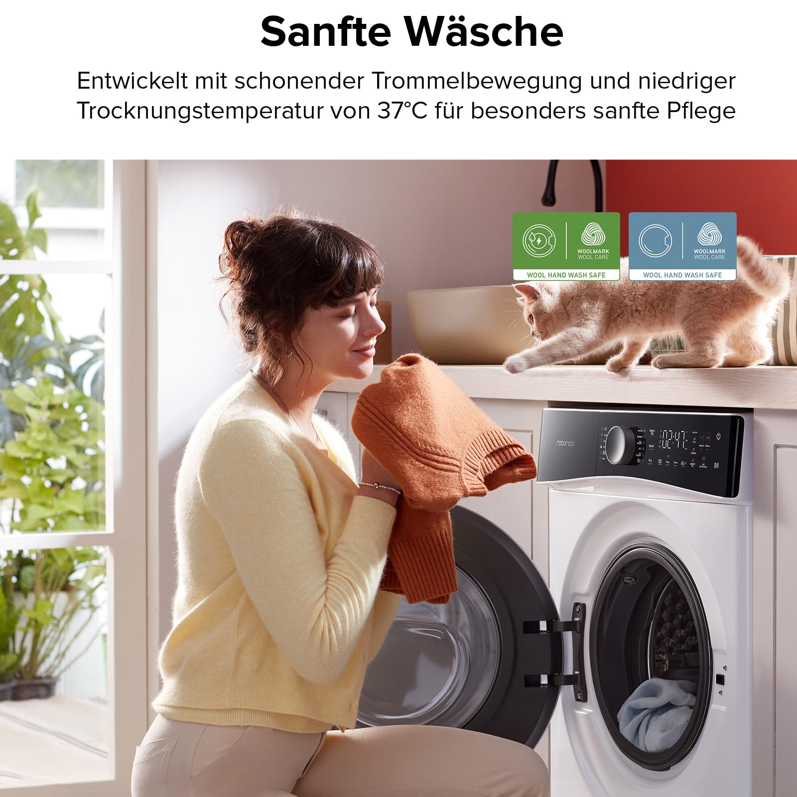 Roborock Zeo Lite Waschtrockner 10 kg Waschen 6 kg Trocknen Zeo-cycle Trocknungstechnologie