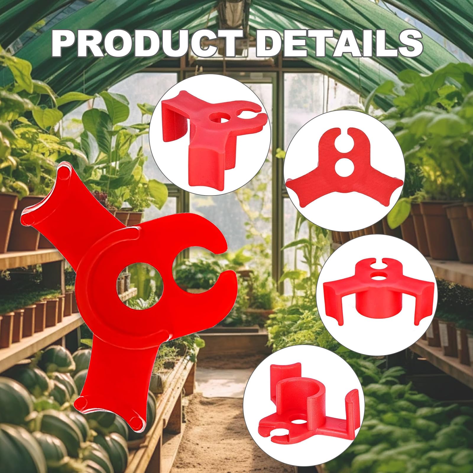 40 Clip Per Piante - Supporto Per Steli Con Angolo 90° - Rosse E Verdi Per Allenamento LST - Foto 9