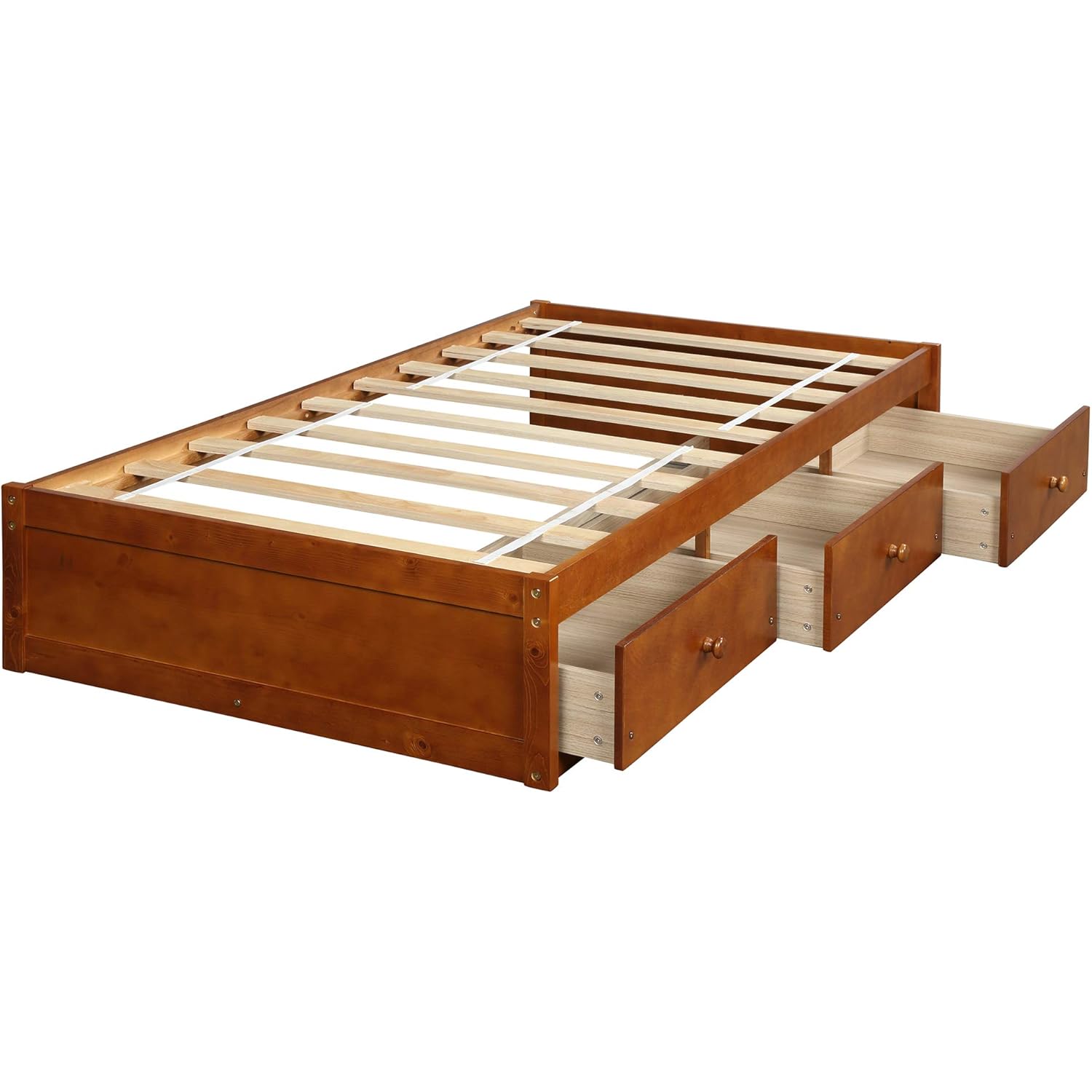 Daybed Twin with 3 Drawers,JULYFOX Heavy Duty Bed Frame No