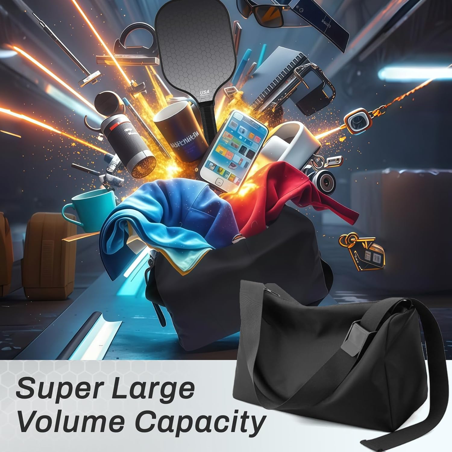 T300 Carbon Fiber Pickleball Paddles Set of 2 Lightweight Pickle Ball Rackets Indoor Outdoor Games Equipment Sports Accessories Gifts - Image 6