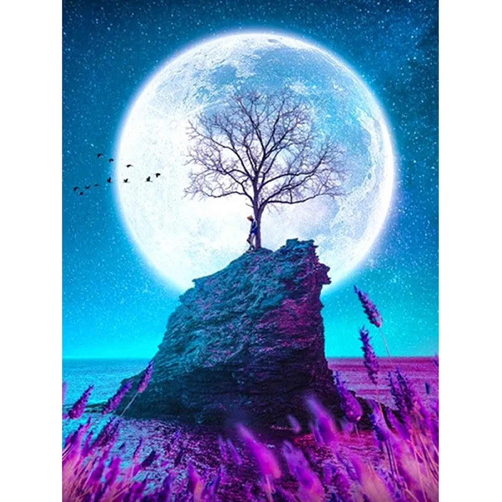 4000 Stück Jigsaw Strahlender Mond Puzzlespiele FüR Erwachsene Kinderpuzzles Aus Holz Erwachsene Kinderpuzzles 10+ Fertige Größe 141.5×87.5cm