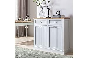 Double Trash Cabinet Tilt Out 20 Gallon Garbage Storage