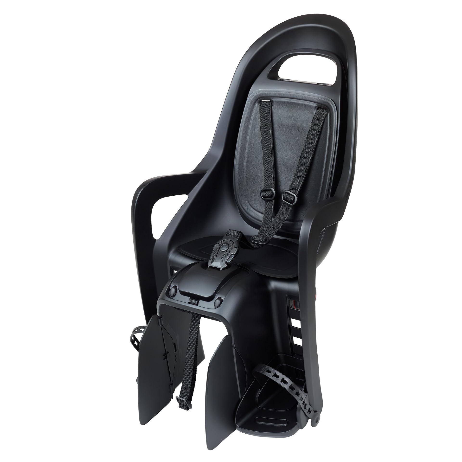 Polisport Groovy Maxi CFS Siège Vélo Arrière pour Enfant – Siège Bébé 9 Mois–6 Ans/Jusqu’à 22 kg, Repose-Pieds Réglables, Montage sur Porte-Bagages