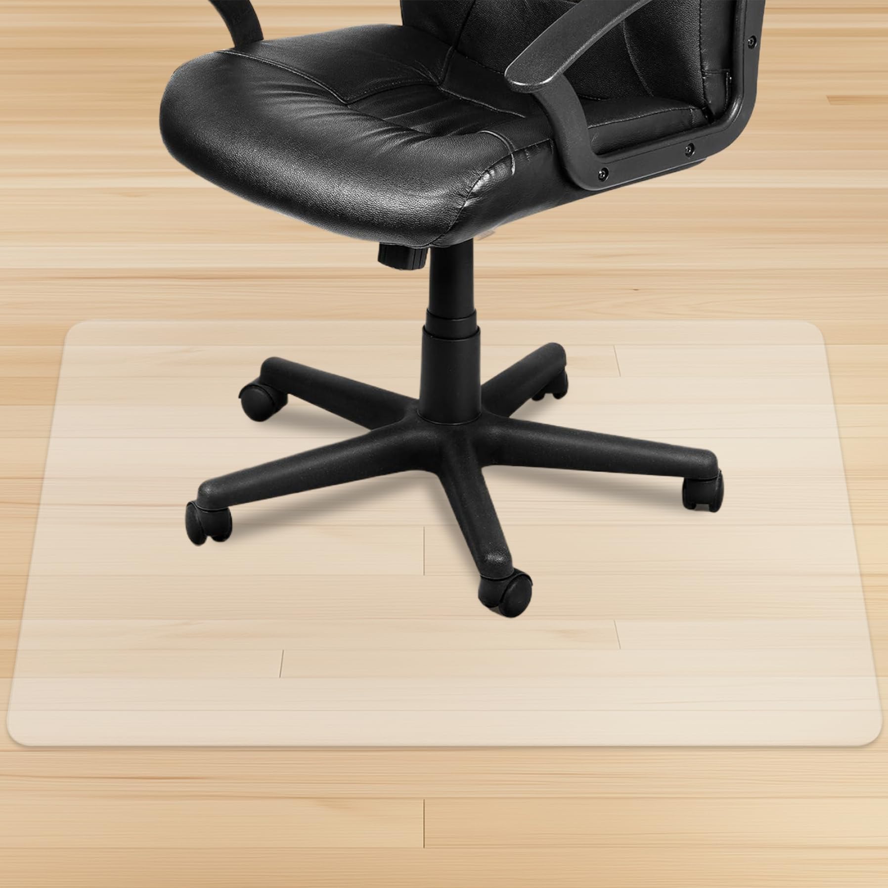 Alfombra de la Silla de protección de Alfombra, de Silla de Oficina Transparente sin Deslizamiento de 1 mm de Escritorio Transparente PVC Protector de Piso para Oficina en casa 50x80 cm