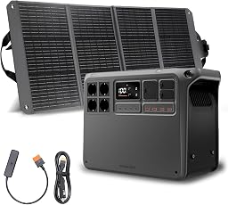DJI Power 2000 stazione di alimentazione portatile, batteria LFP da 2048 Wh, uscita stabile da 3000 W, ricarica da 0% a 80% in 45 minuti, generatore elettrico per casa, campeggio e camper