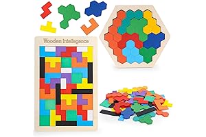 AMOR PRESENT Tetris Block Puzzle for All Ages