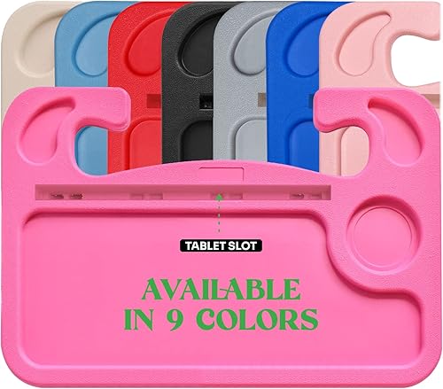 Miniatura 43 de lebogner Bandeja para volante, bandeja de automóvil para comer, escritorio con gancho para alimentos, laptop y accesorios de automóvil, artículos