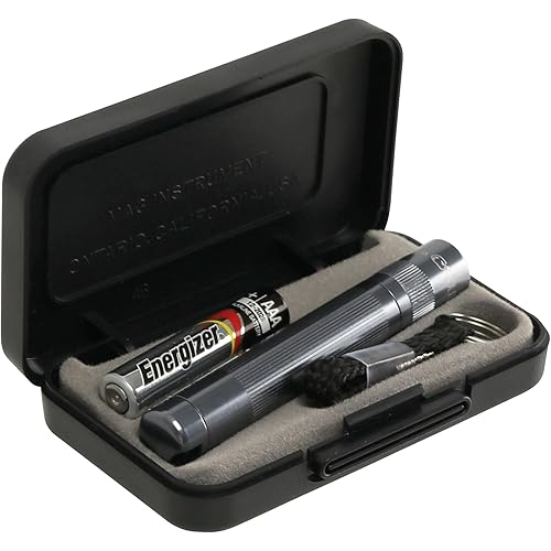Maglite Solitaire Incandescent 1-Cell AAA Flashlight in Presentation Box Gray