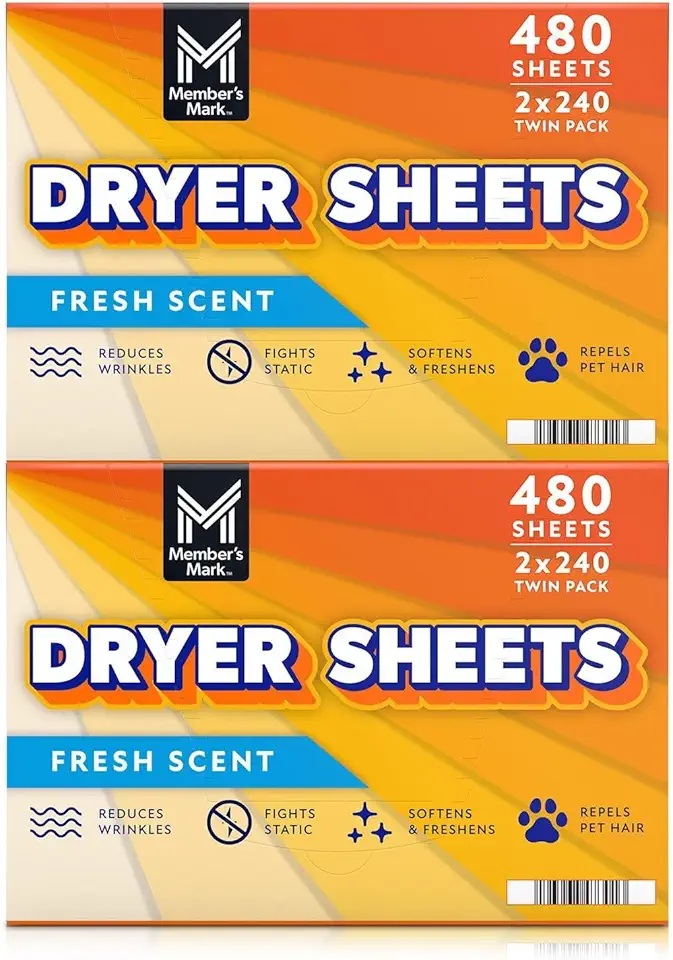 Folhas de amaciante de tecido Member's Mark