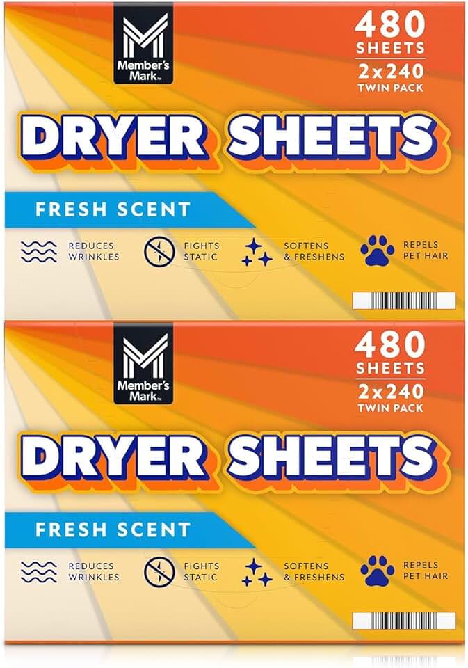 Folhas de amaciante de tecido Member's Mark