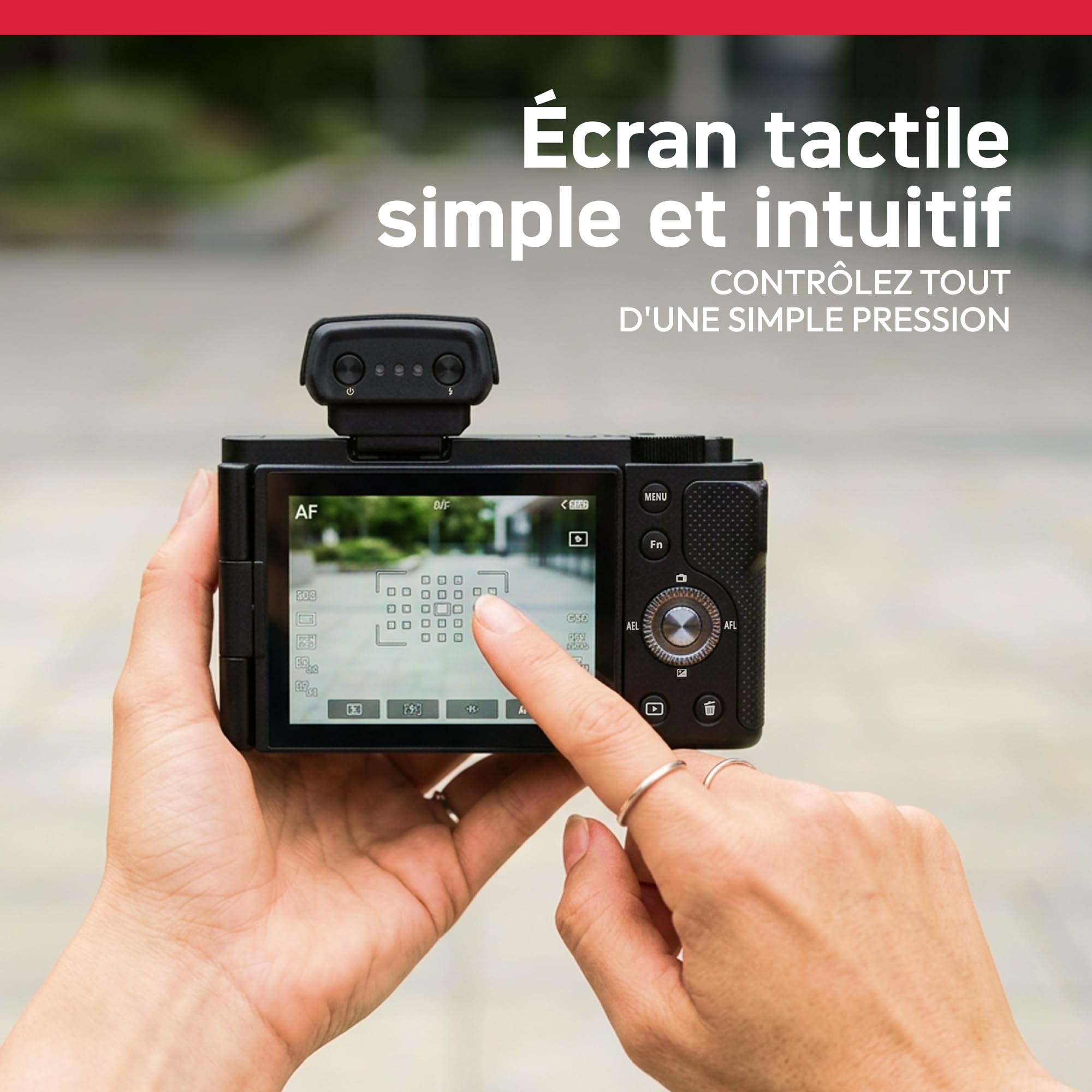 AGFAPHOTO Realishot C130 - Appareil Photo Numérique Compact, Capteur CMOS, Écran Tactile LCD 2,8", Stabilisation d'image, Autofocus, Mémoire Externe SD, Batterie Rechargeable - Noir