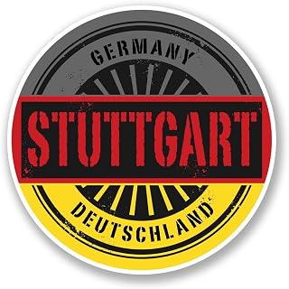 Stuttgart Germany Deutschland Vinyl Sticker Decal Laptop Car Bumper Sticker Travel Luggage Car Sign Fun 5"