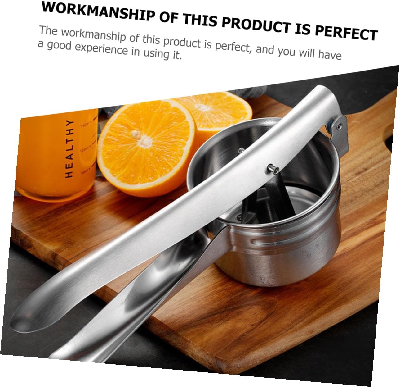 Potato Ricer and Masher Stainless Steel 3-In-1 Manual Potato Crusher Kitchen Tool for Home Cooking and Vegetable Mashing